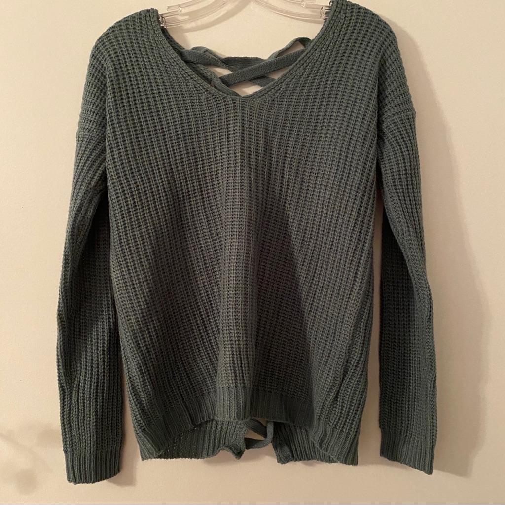 Back Braid Sweater
